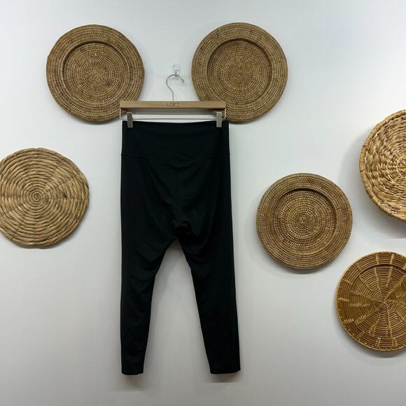 Girlfriend Collective Black High Waist High Rise Leggings Large Activewear - Picture 2 of 5